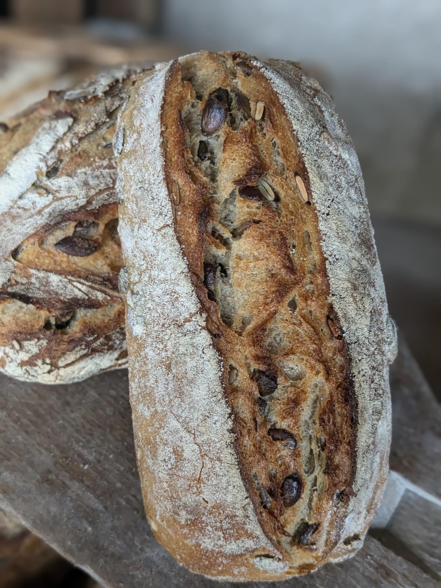 Pain aux graines de courge