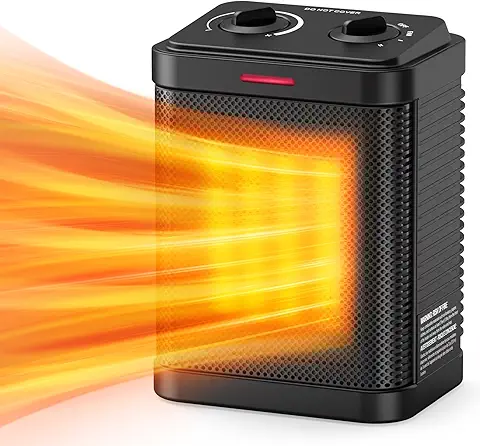 1500W Space Heater, Small Space Heater for Indoor Use,
