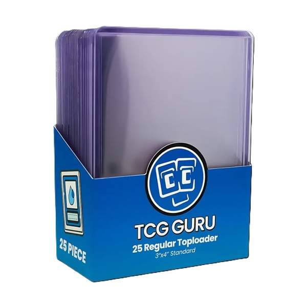 TCG Guru Toploader: Regular - Box (25) - Plastik Deck Protector