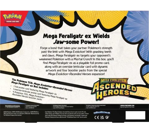 Pokémon TCG: Mega Evolution Ascended Heroes - Mega Feraligatr ex Box