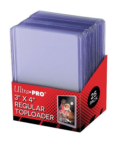 Ultra Pro Toploader: Clear Regular - Box (25) - Plastik Deck Protector