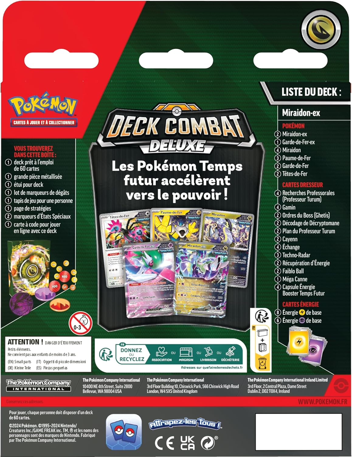Pokémon TCG: Miraidon ex Deluxe Battle Deck