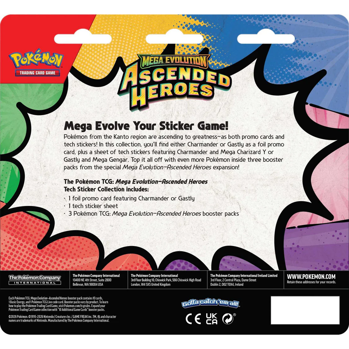Pokémon TCG: Mega Evolution Ascended Heroes - Tech Sticker Collection - Charmander