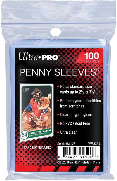 Ultra Pro Basic Soft Penny Sleeves (100 Sleeves)