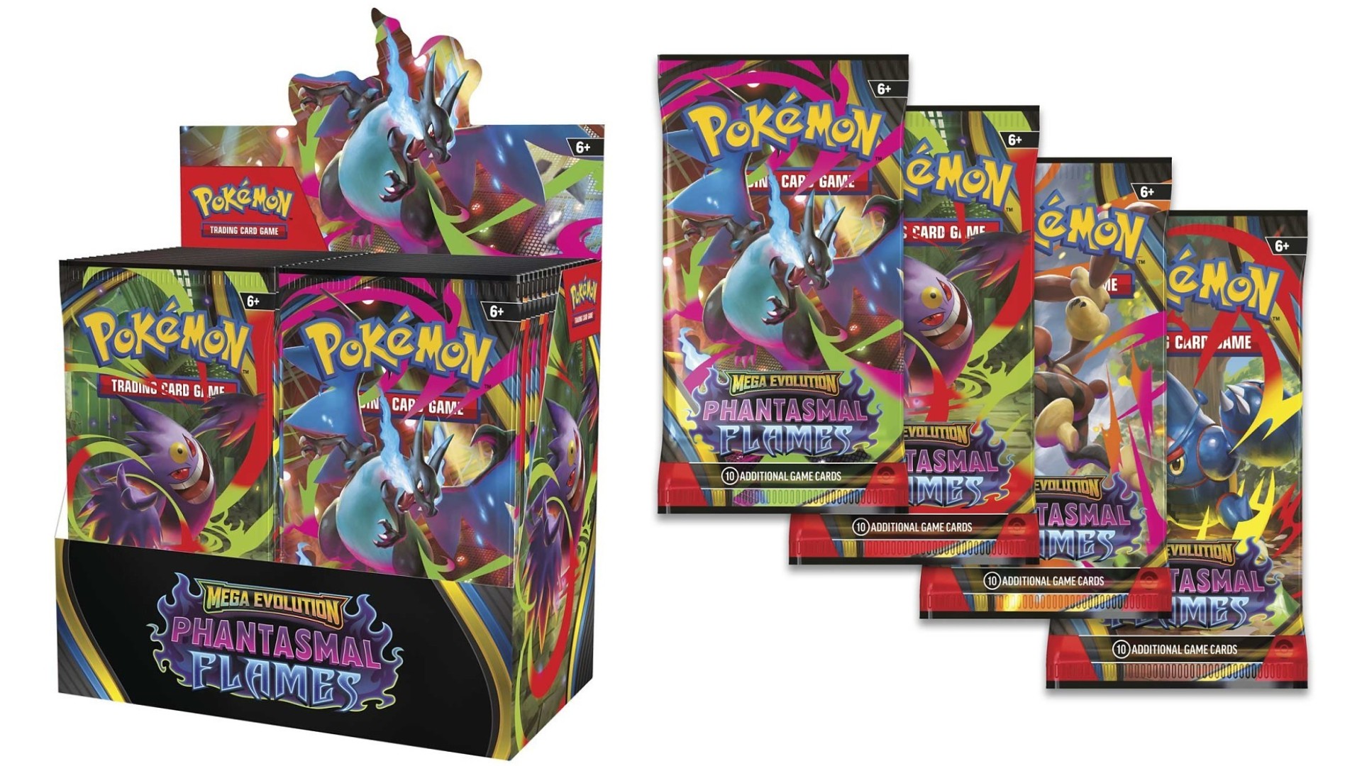  Pokémon TCG: Mega Evolution Phantasmal Flames - Booster Box