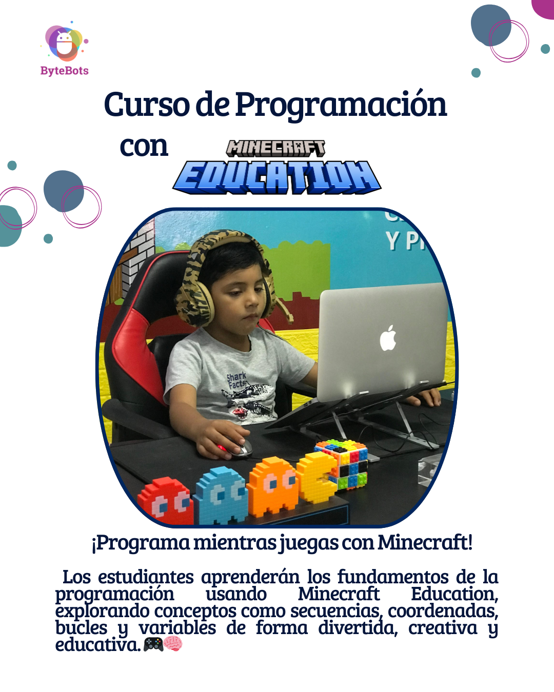 Curso de programación con Minecraft Education.