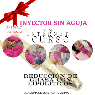 Curso de reducción de grasa con lipolíticos utilizando un inyector sin aguja
