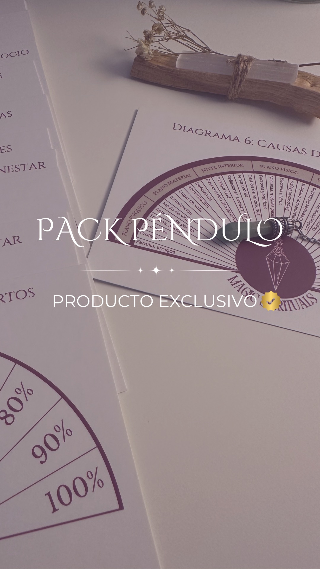Kit de Péndulo - Exclusivo Magic Spirituals