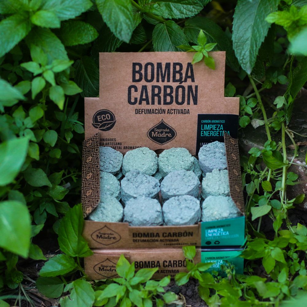 Bomba Carbón Defumación Activada Limpieza Energética