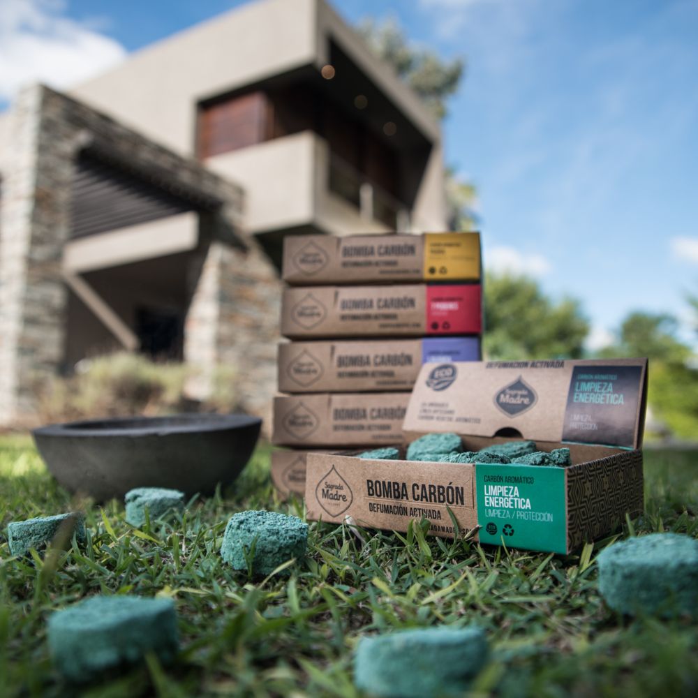 Bomba Carbón Defumación Activada Limpieza Energética