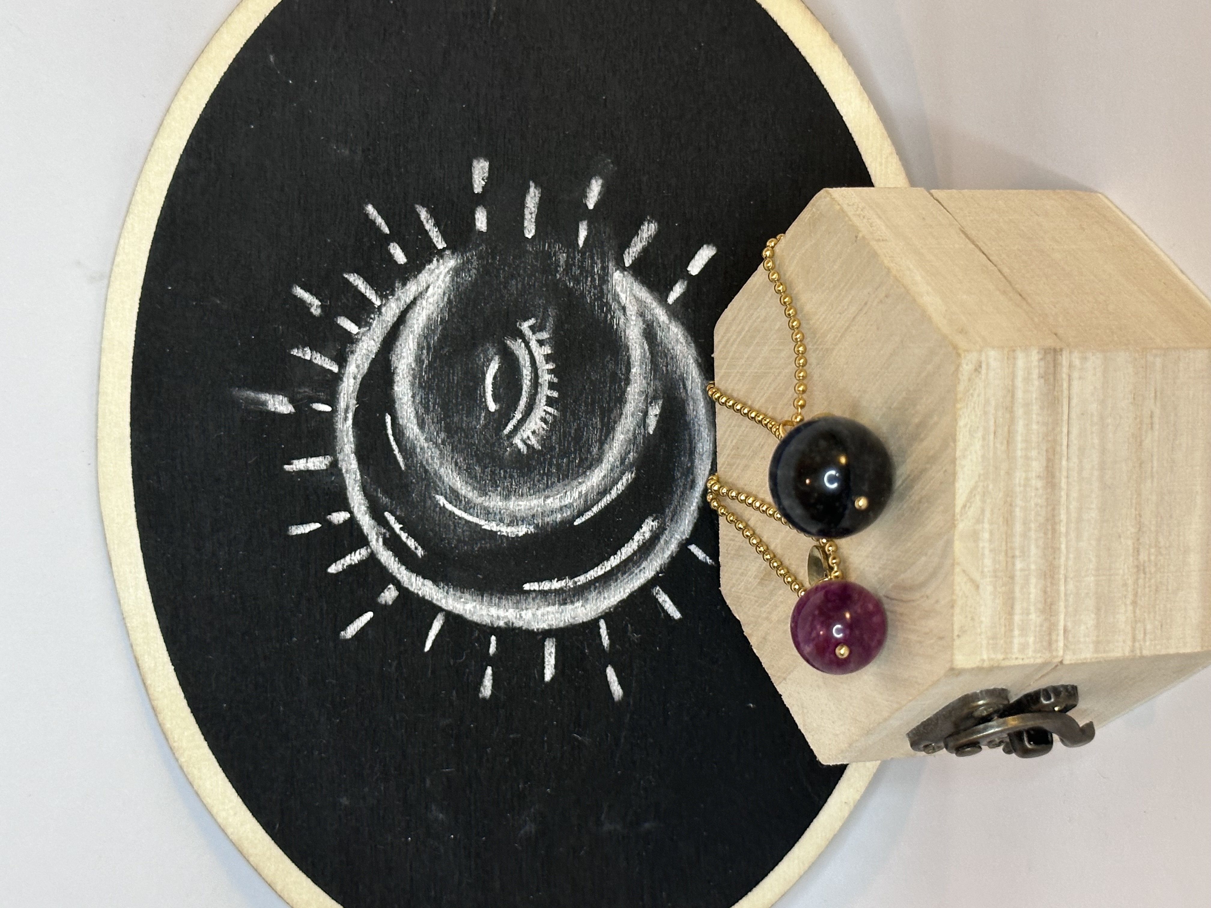 Colgante Ojo de Tigre Azul