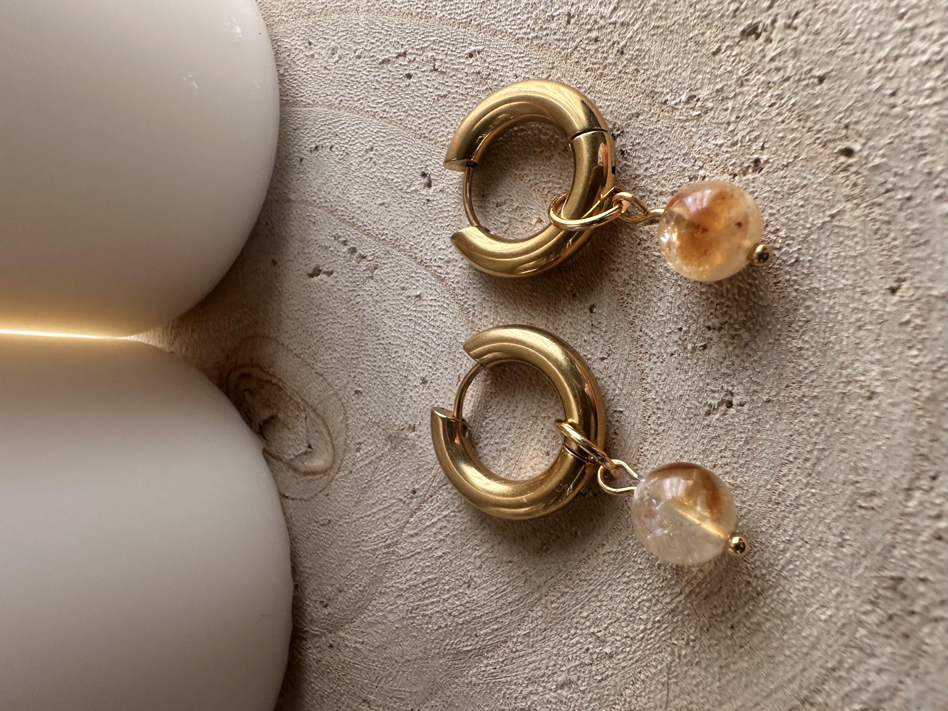 Pendientes de Citrino