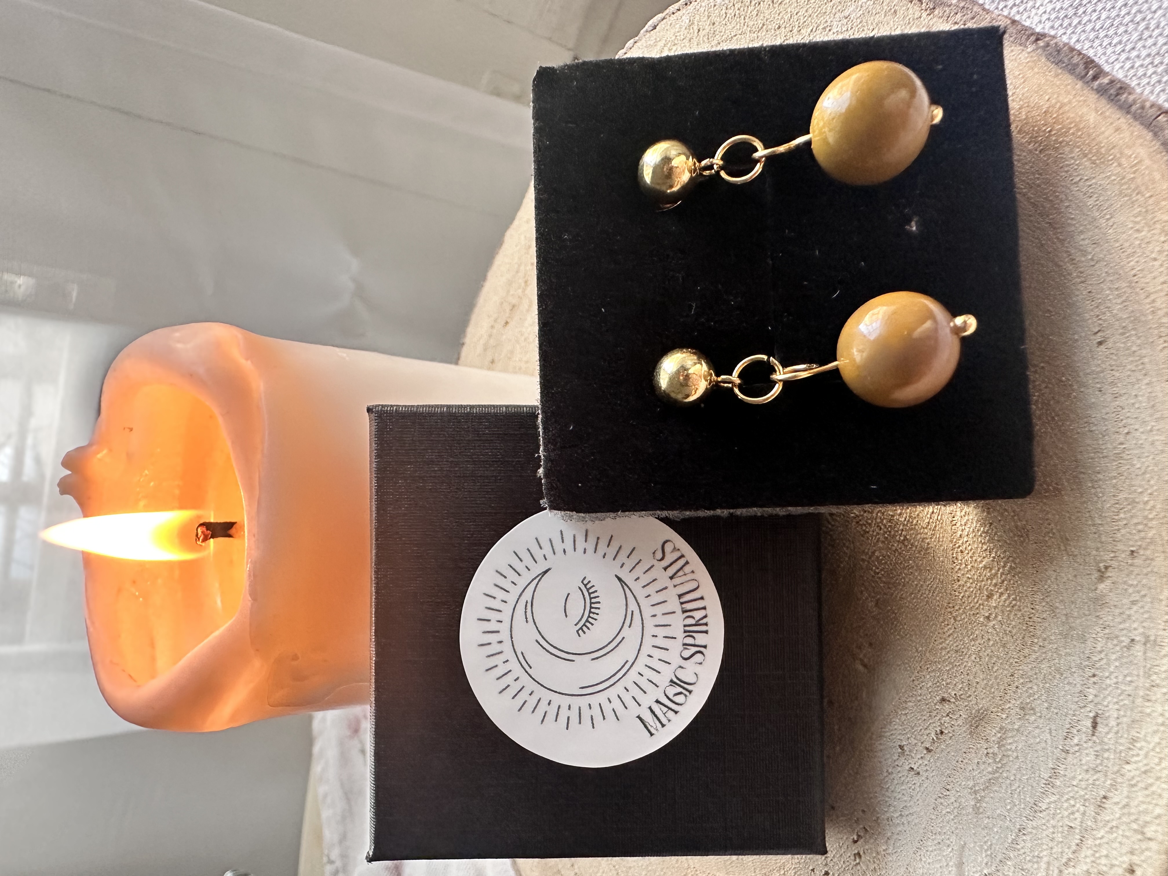 Acero con Jaspe Mookaita Ocre