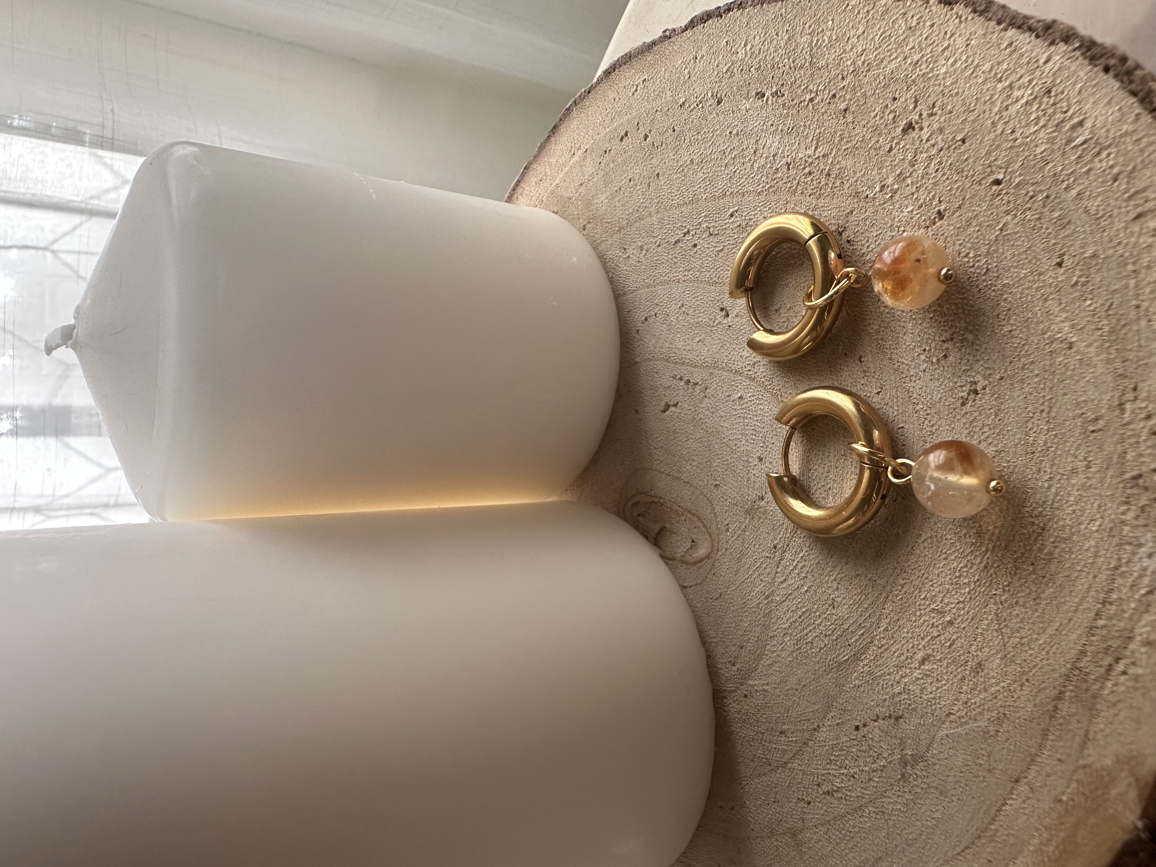 Pendientes de Citrino