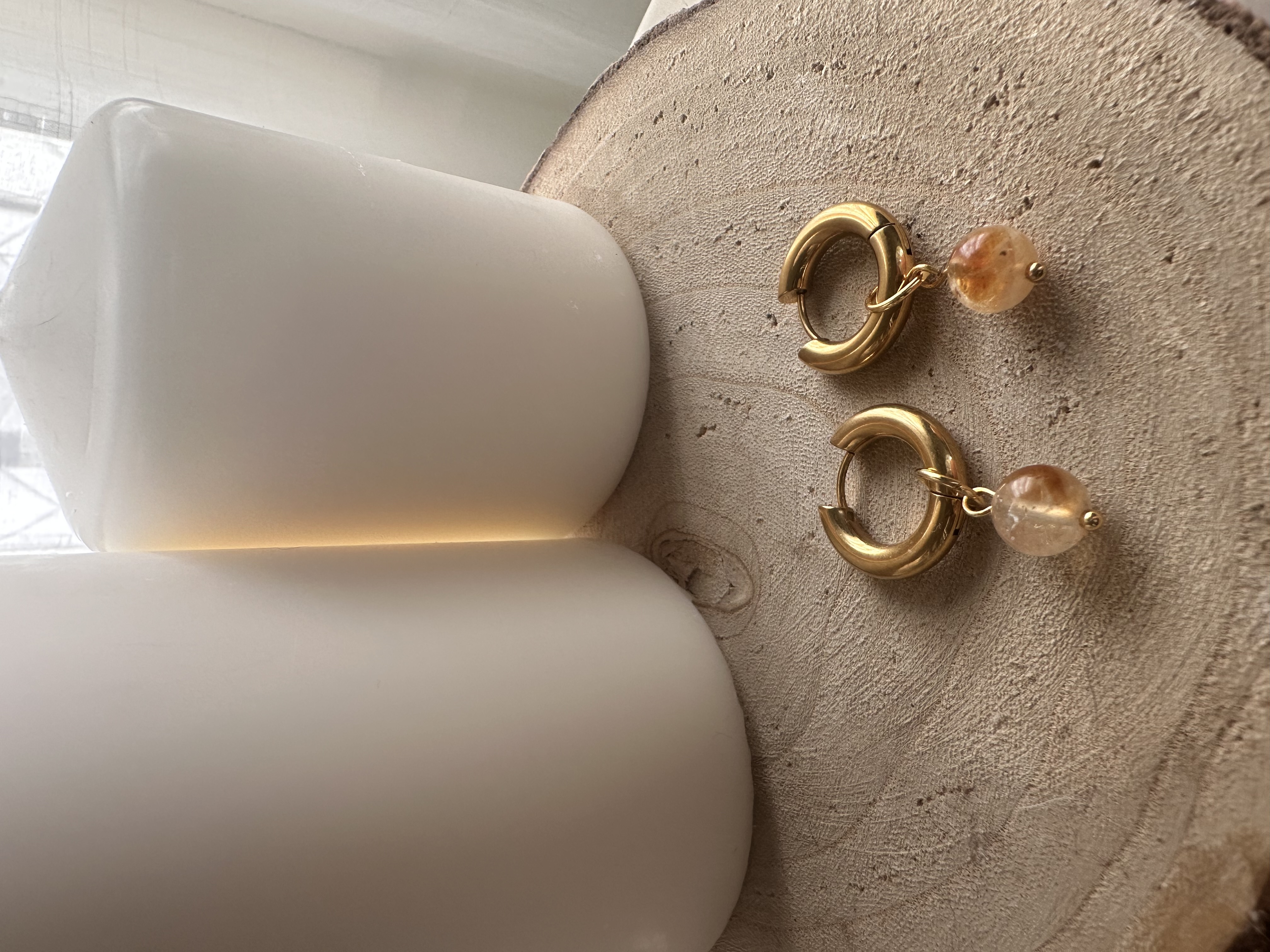 Pendientes de Citrino