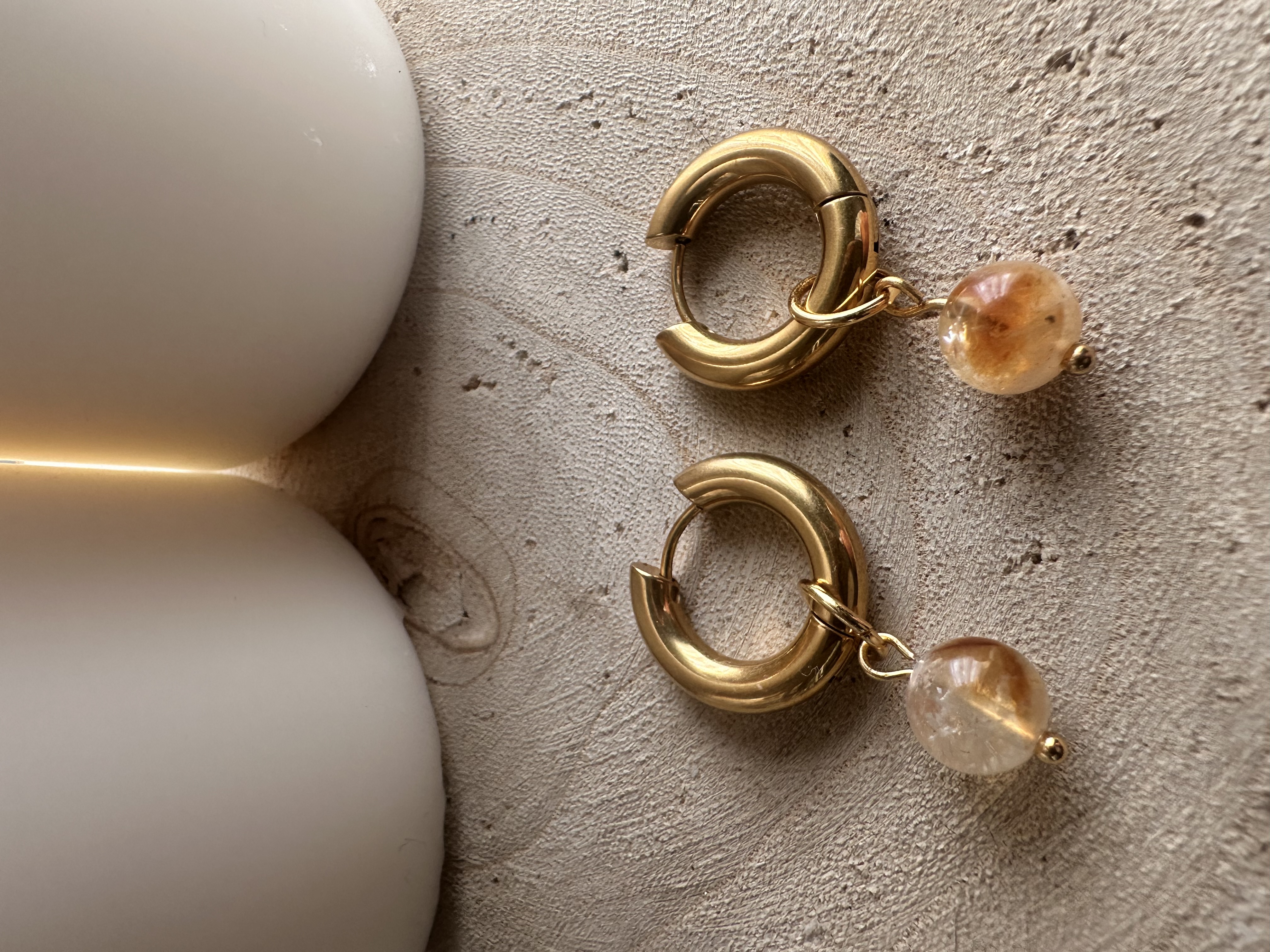 Pendientes de Citrino