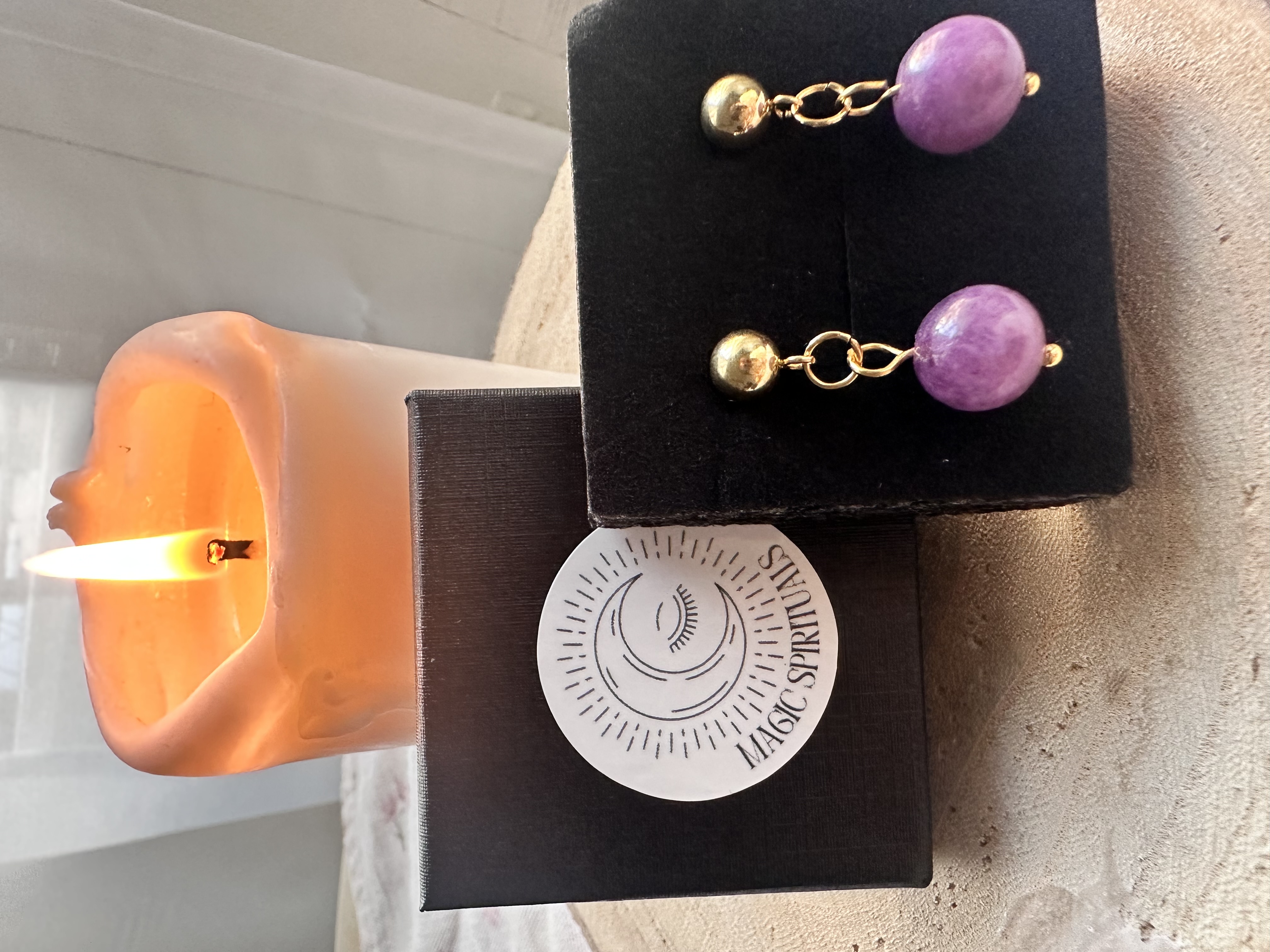 Acero con Lepidolita