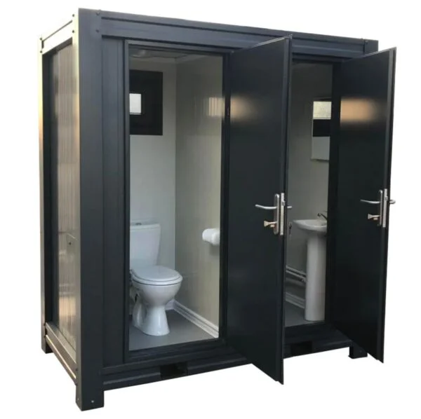 1+1 double mains toilet 8ft x 5ft (bottle green)