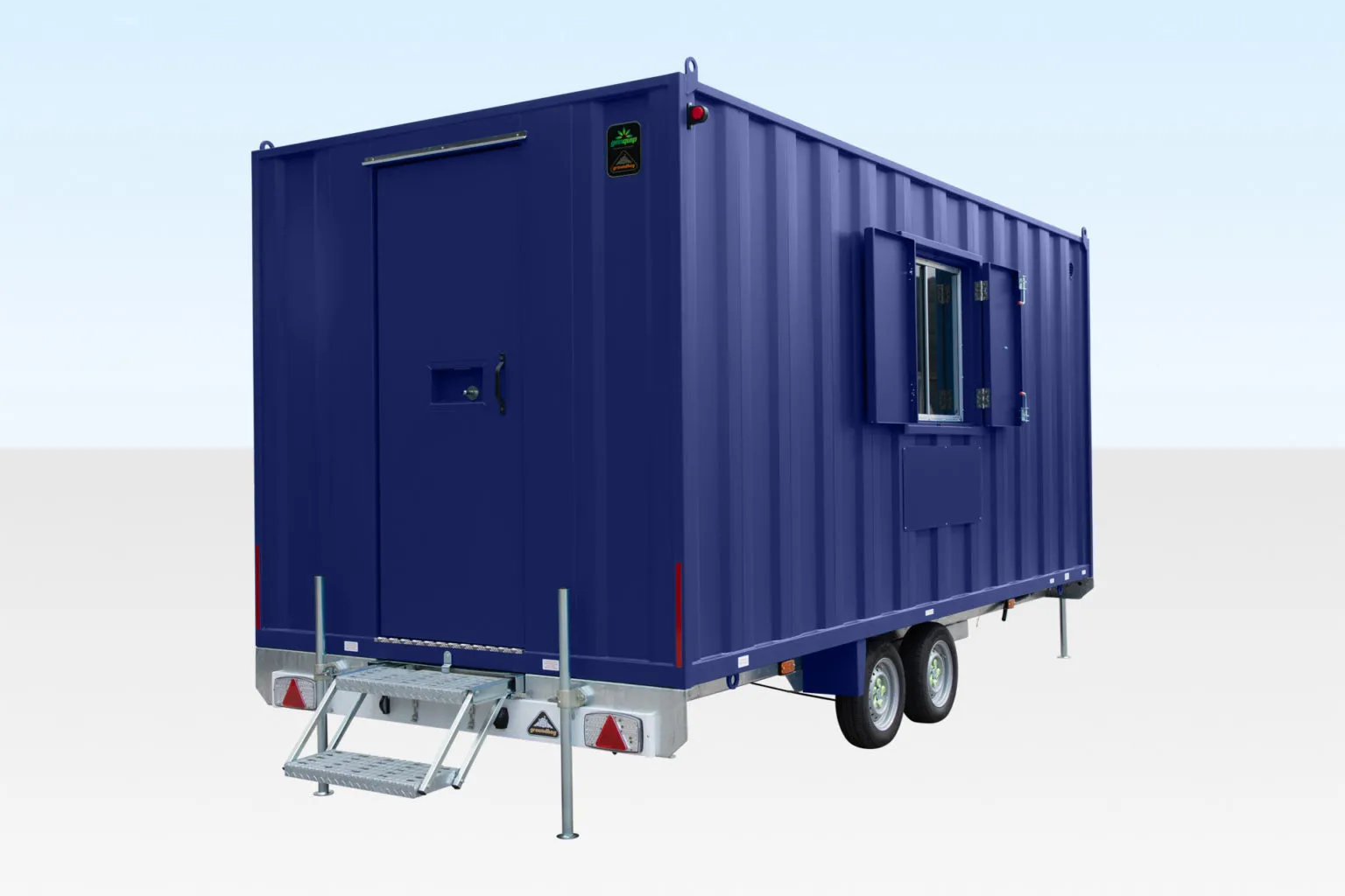 16ft x 7ft6in Steel Mobile Anti-Vandal Office/ CANTEEN