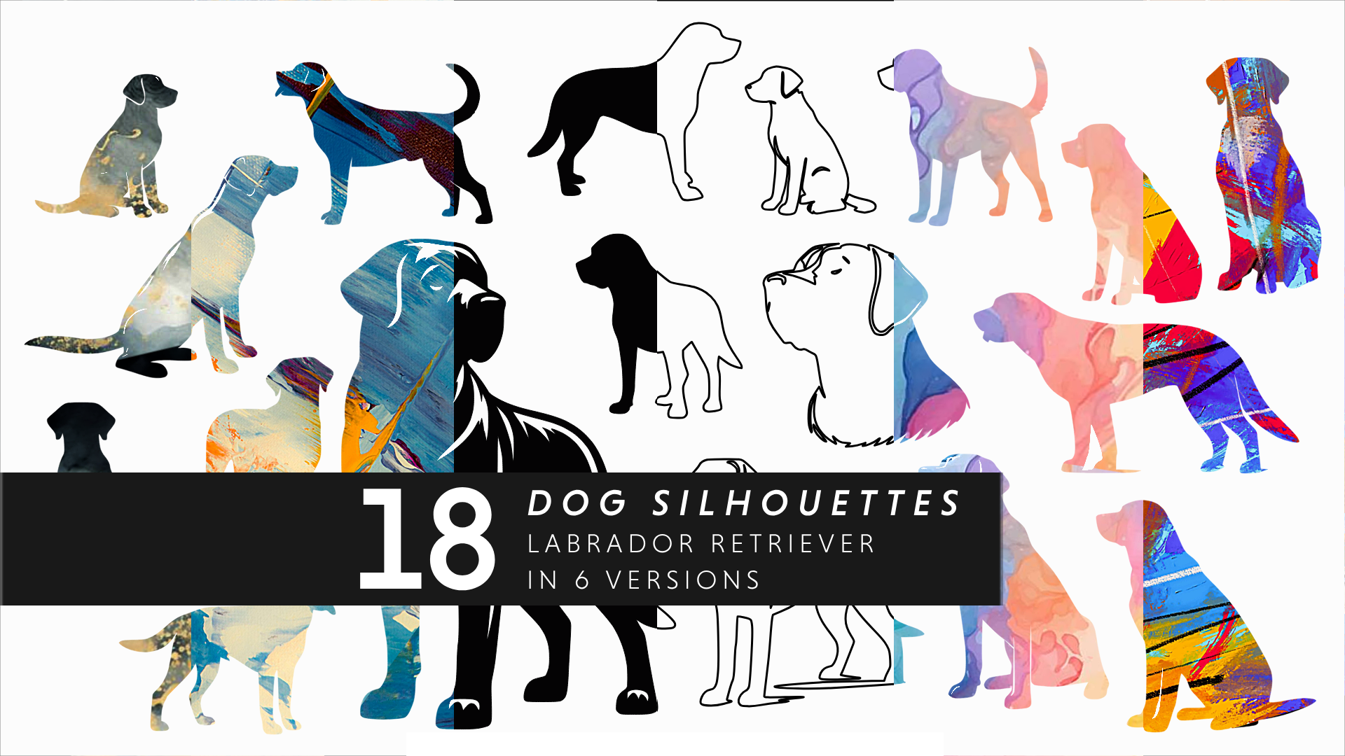 Labrador Retriever Dog Silhouette