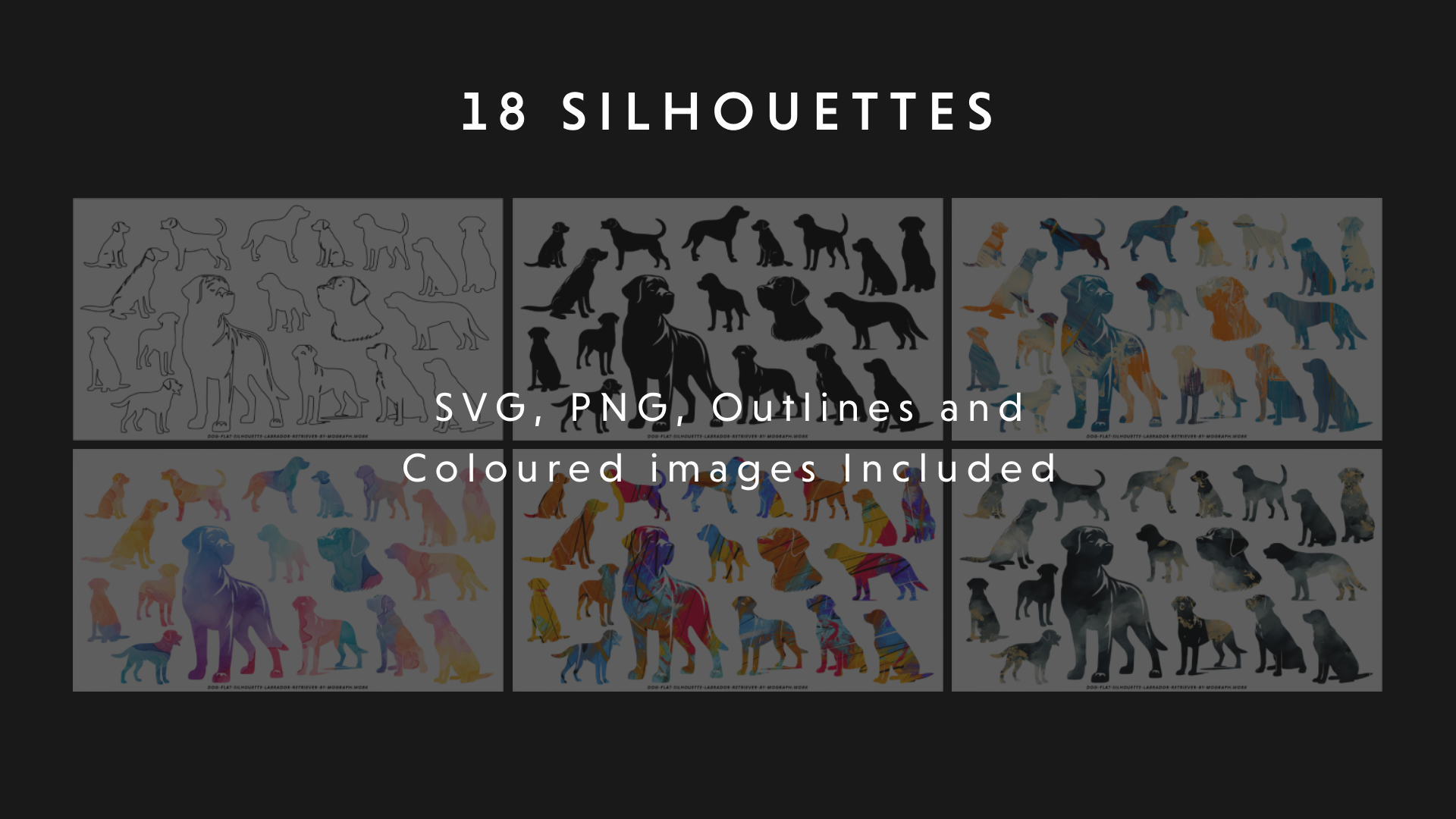 Labrador Retriever Dog Silhouette