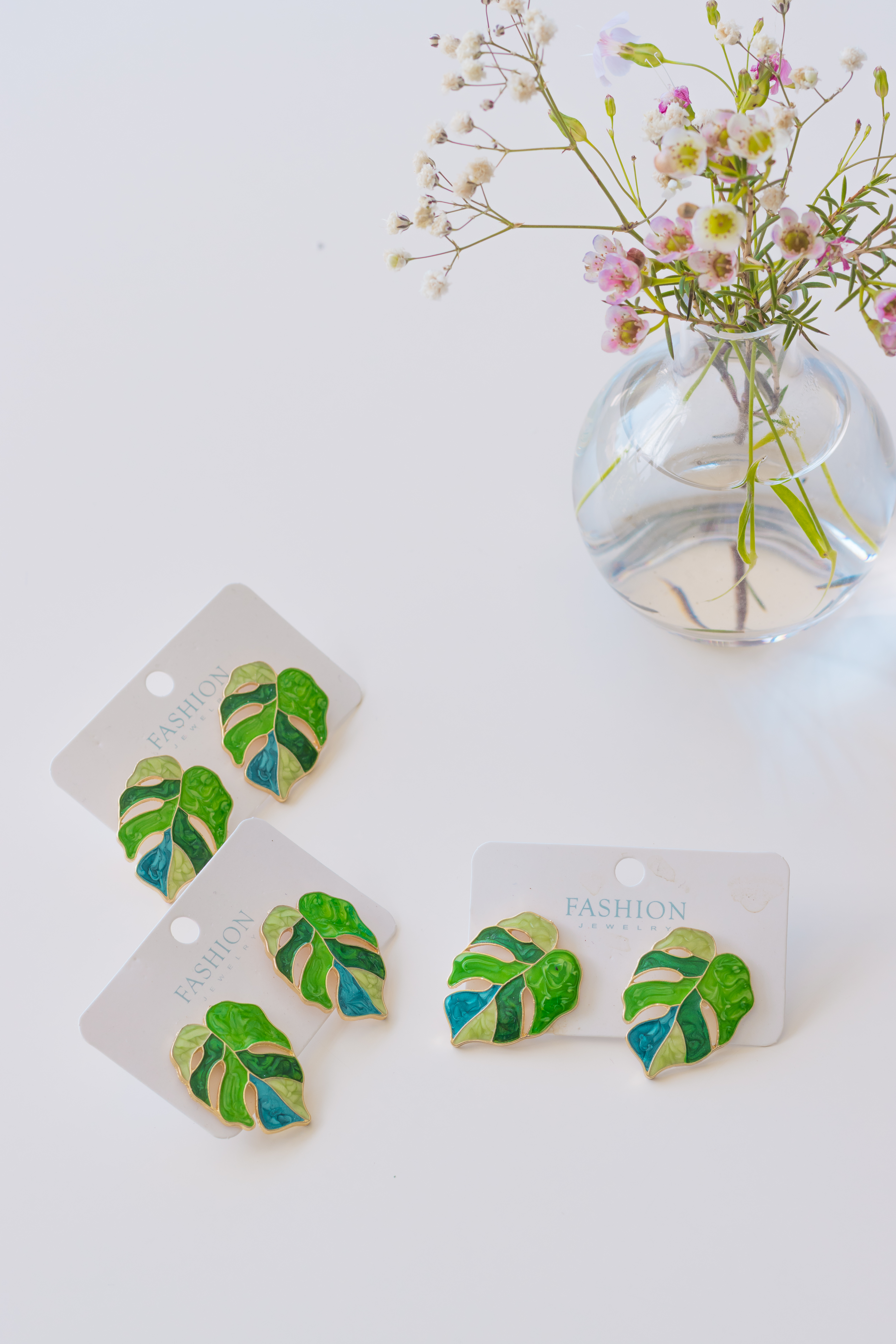 Pendientes Monstera 
