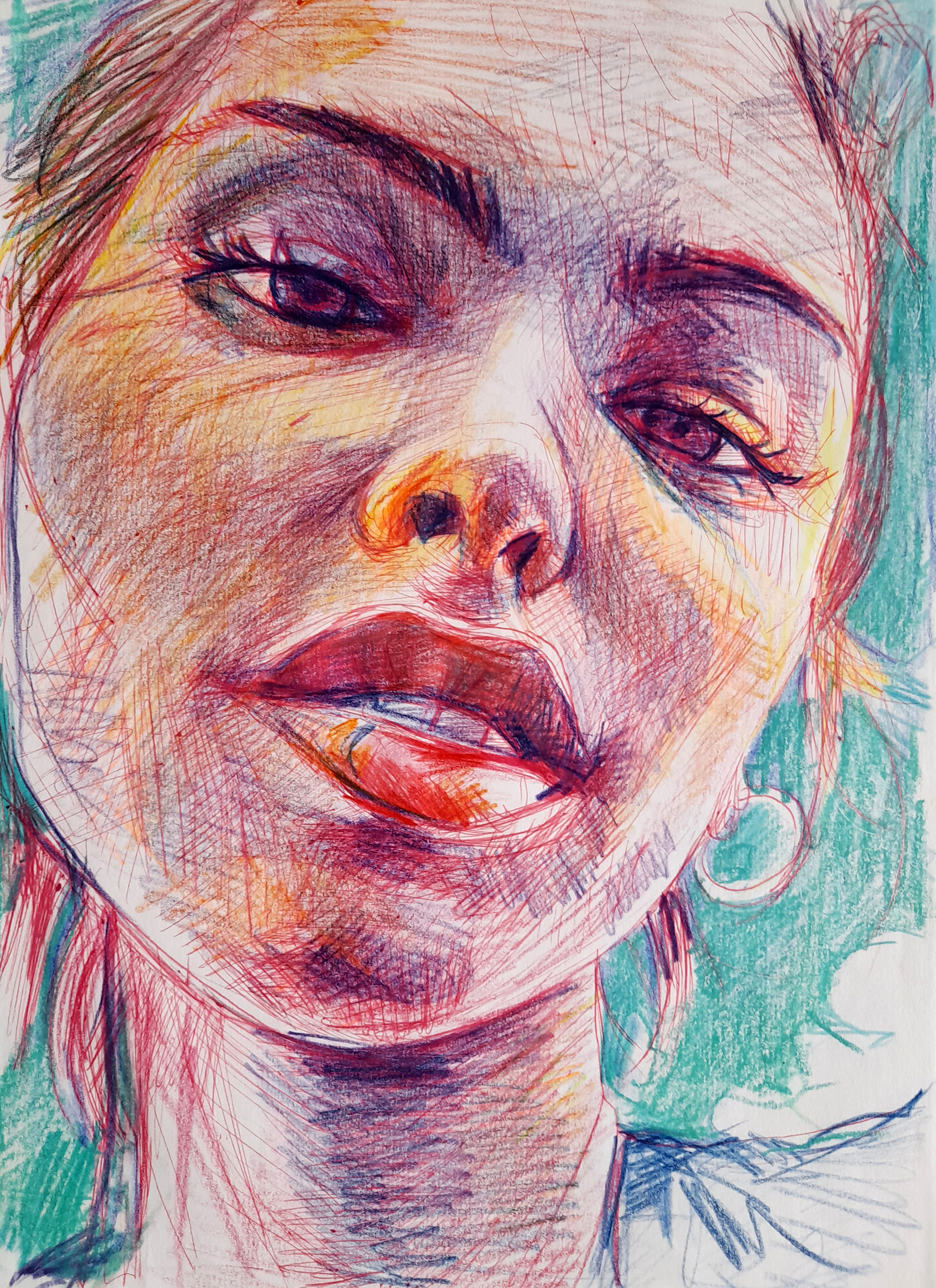 Vibrant Portrait Sketch