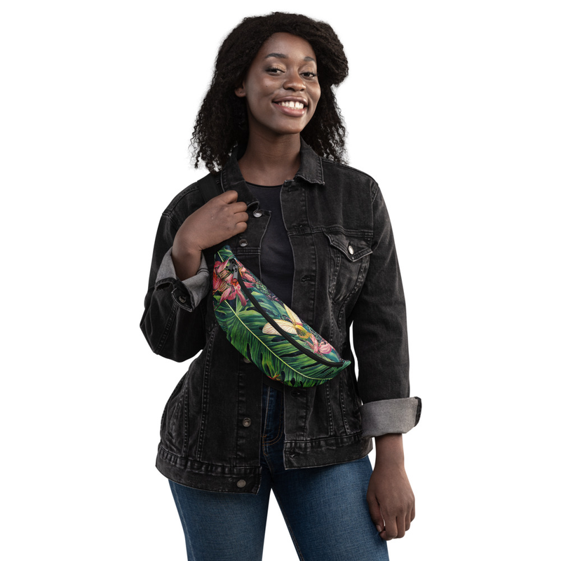 Tropical Leaf Fanny Pack