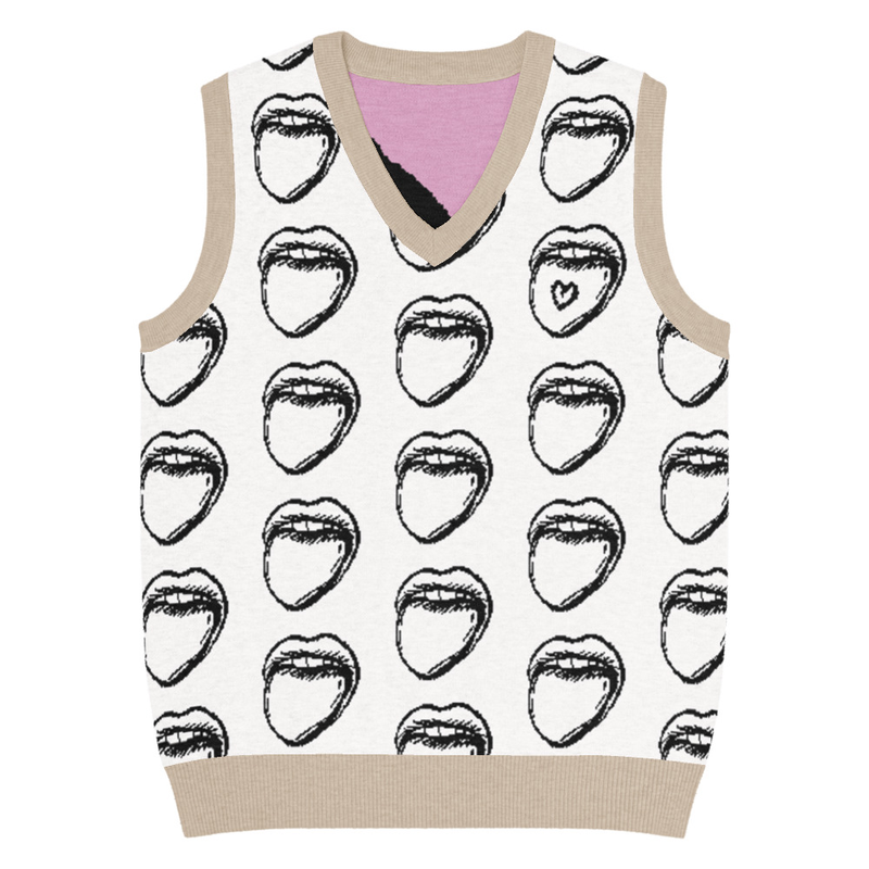 Dorita Love Knit V-neck vest