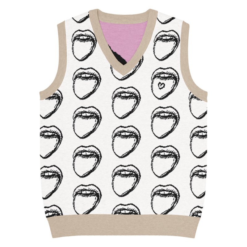 Dorita Love Knit V-neck vest