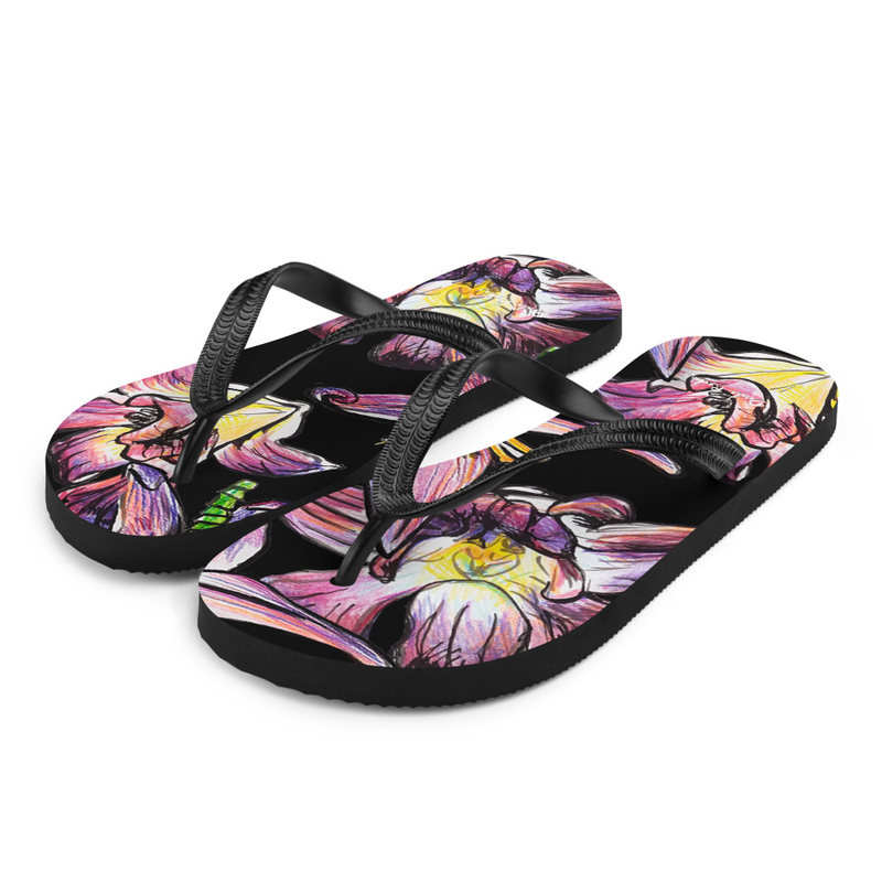 tropical lilac flip-flop