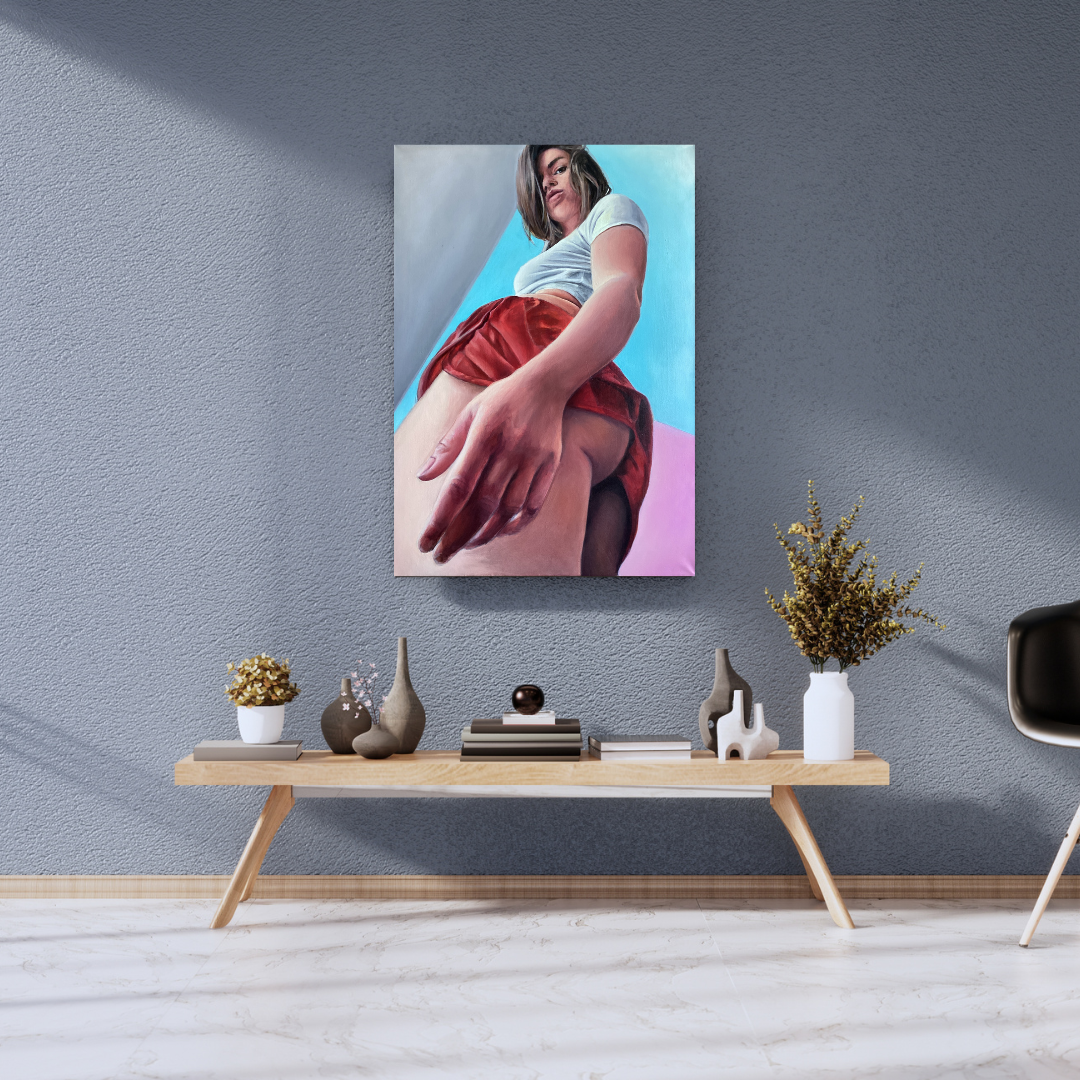 Red Shorts - Canvas Print