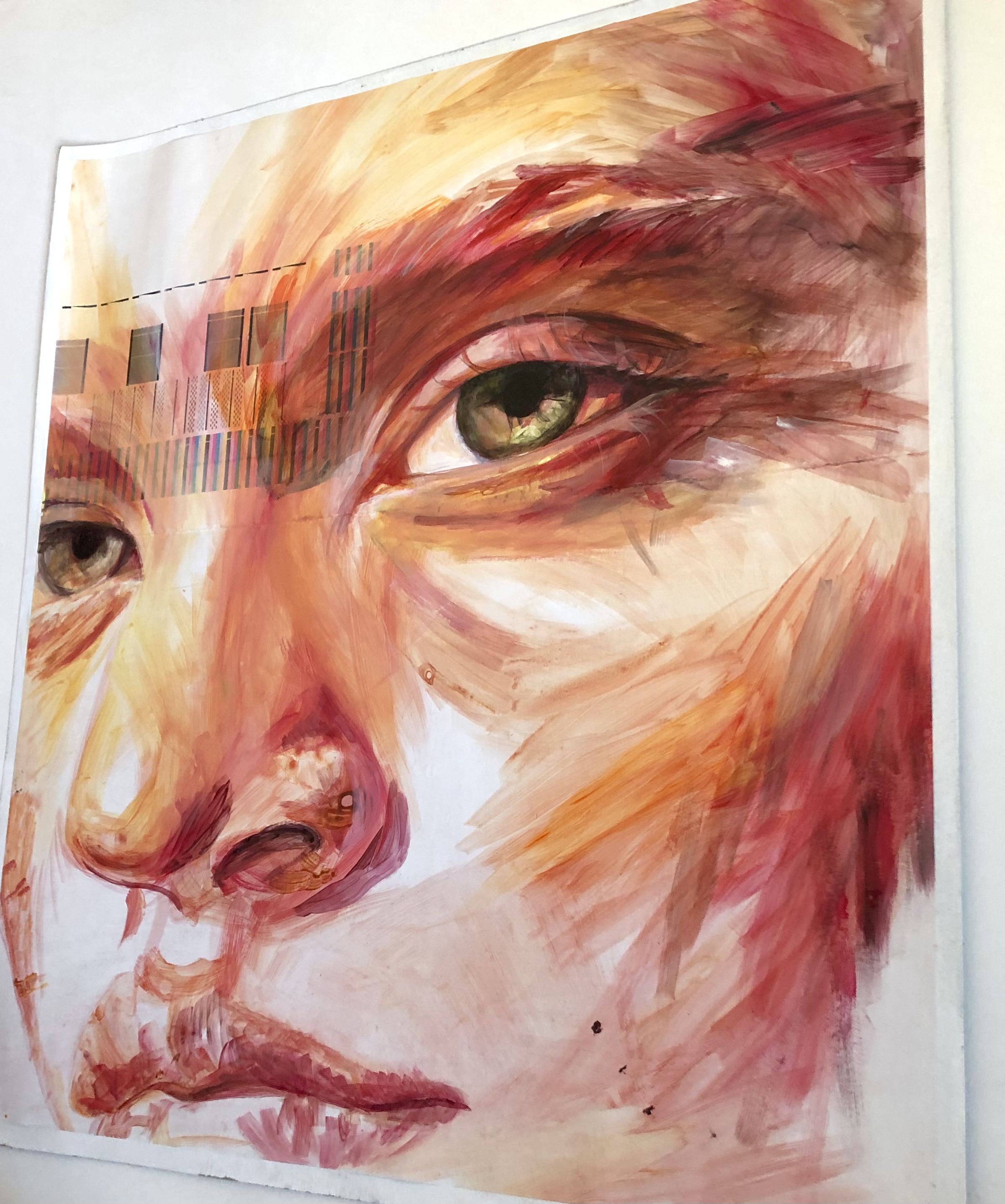 Abstract Portrait Painting