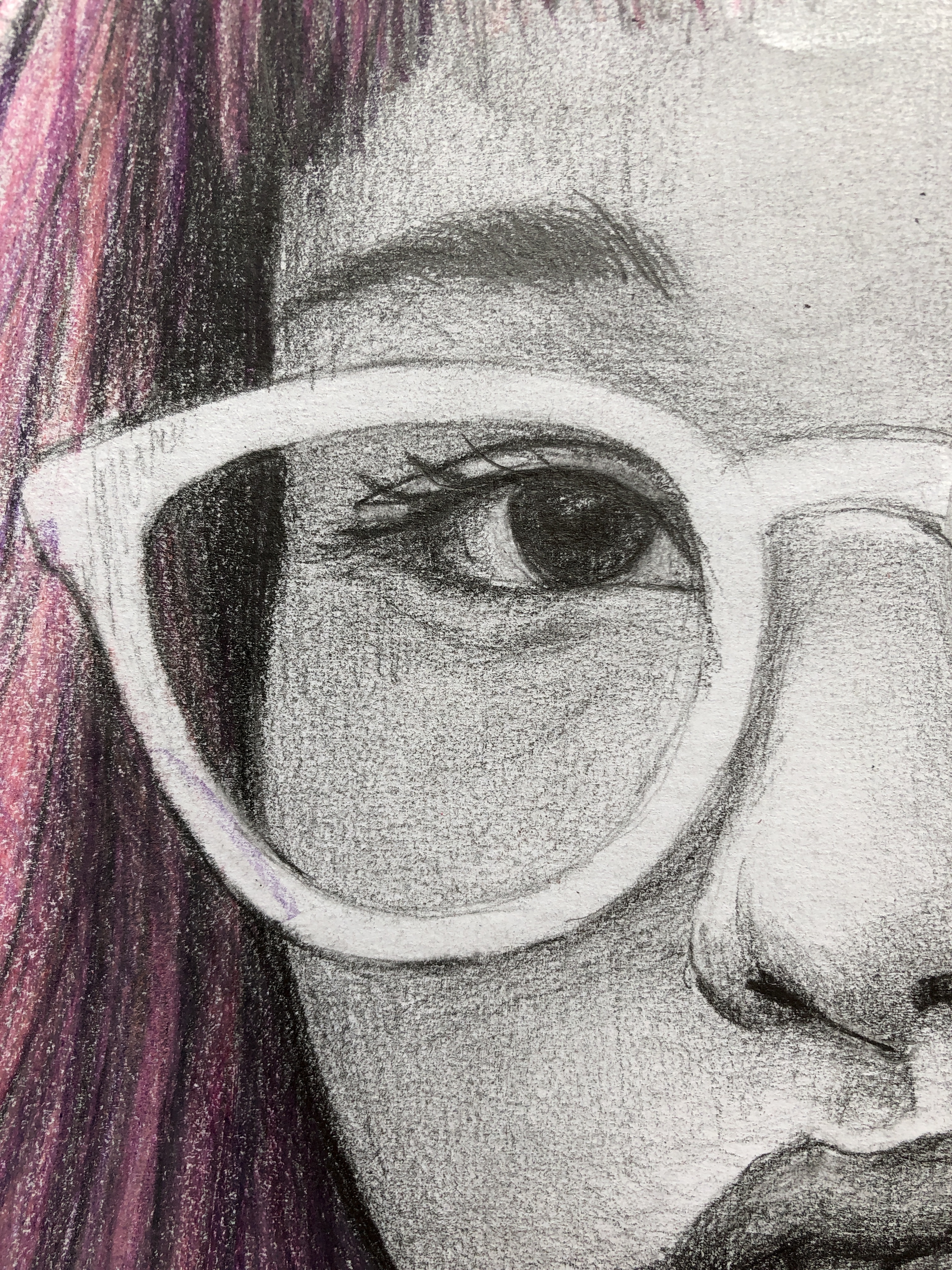 Hand-drawn Colored Portrait