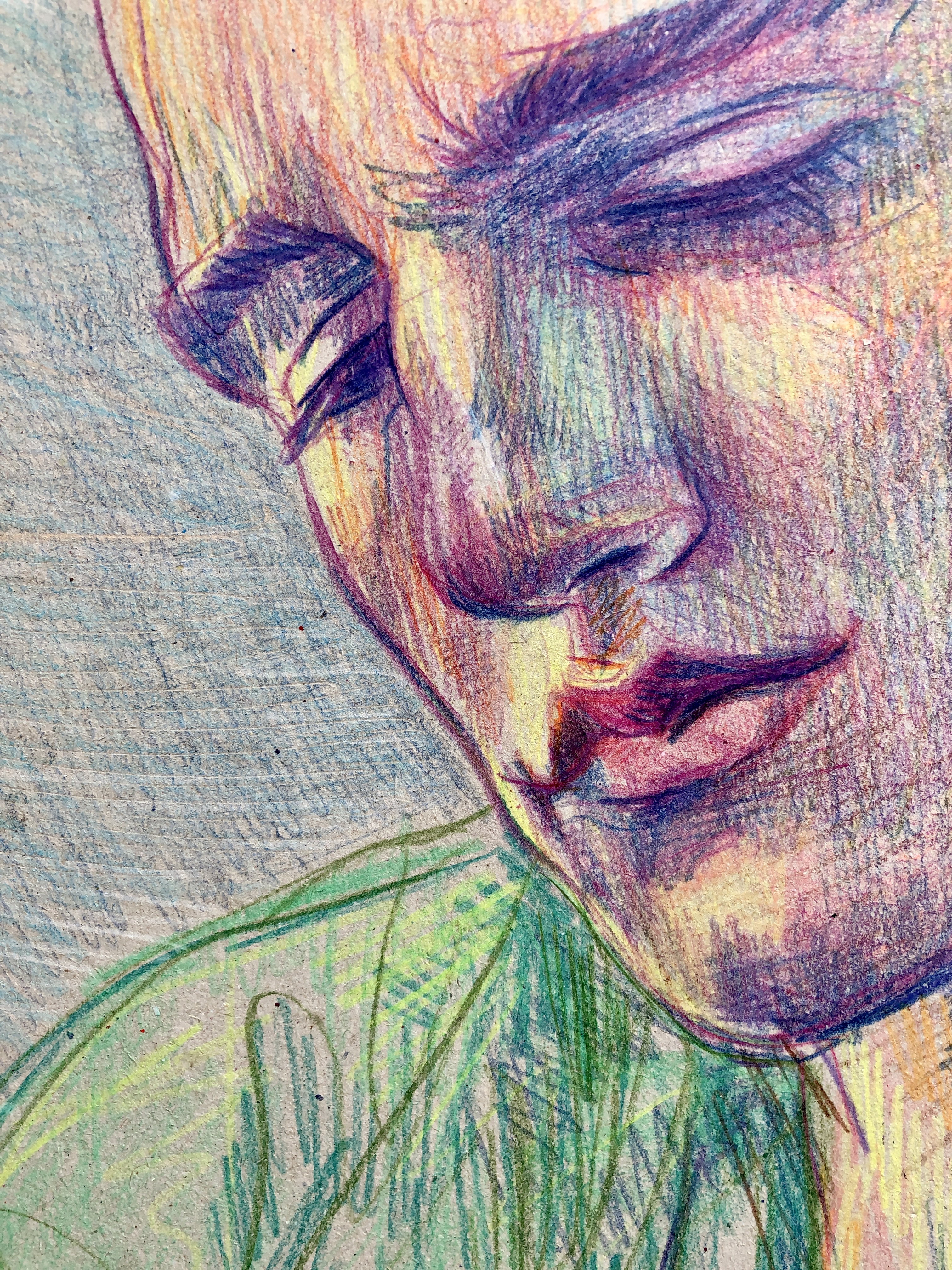 Color Pencil Portrait Drawing