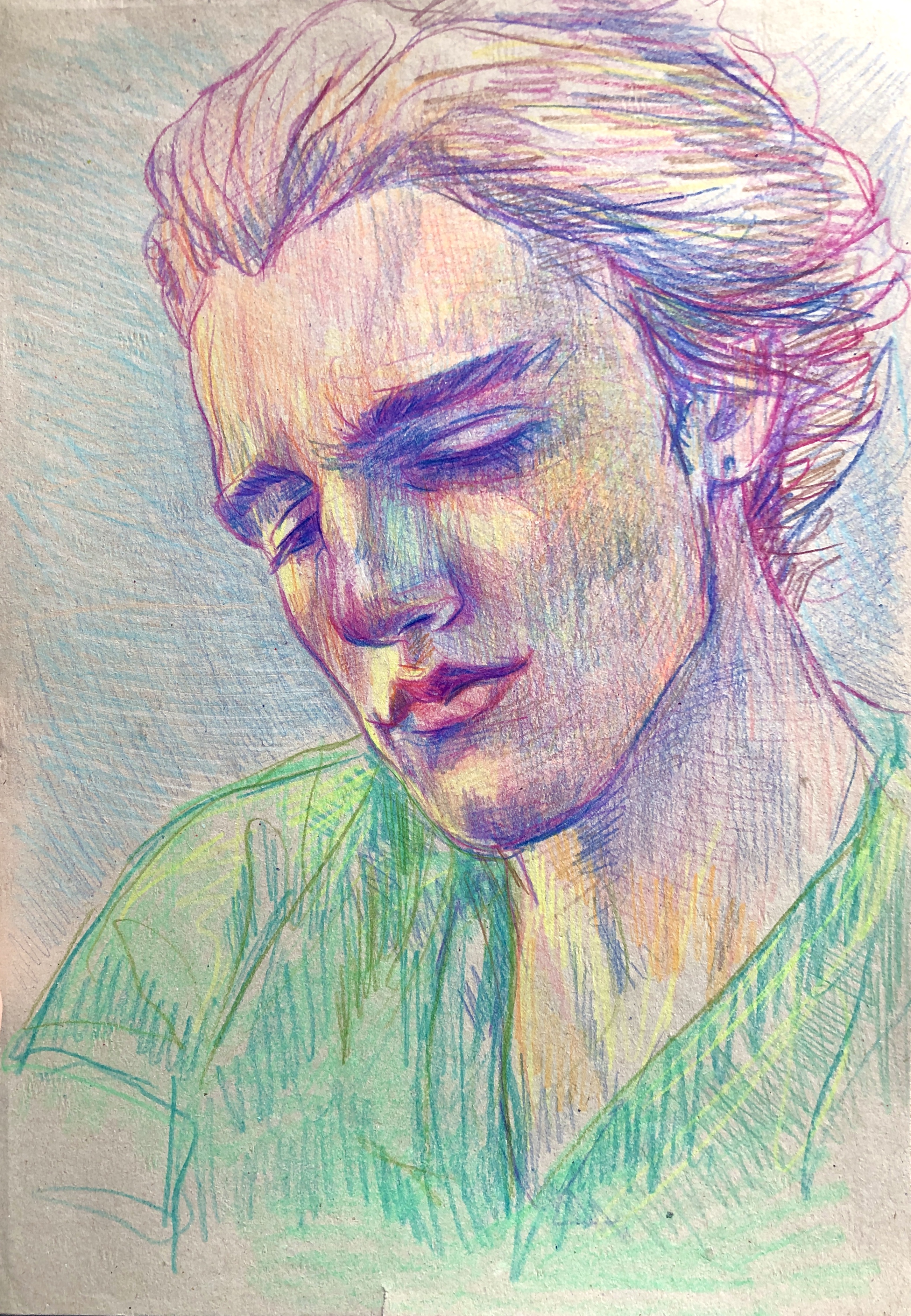 Color Pencil Portrait Drawing