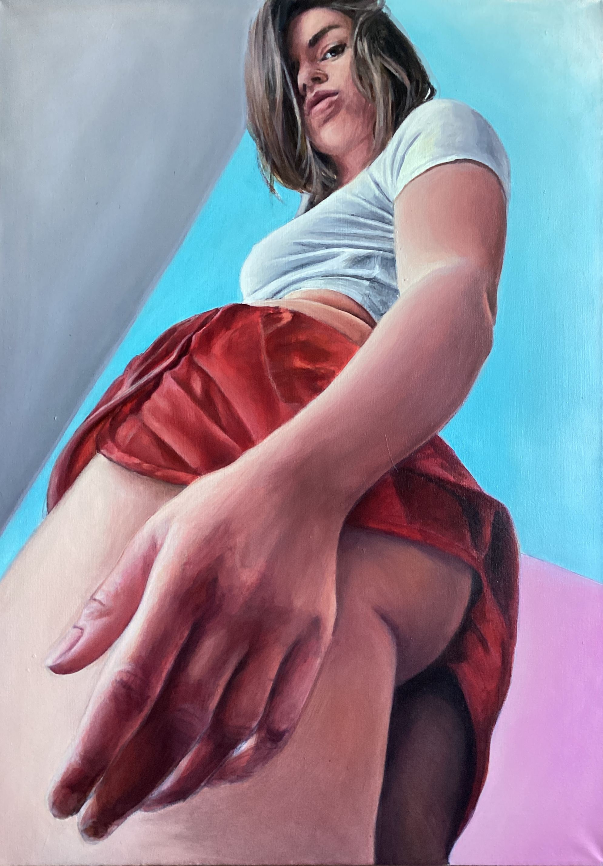 Red Shorts - Canvas Print