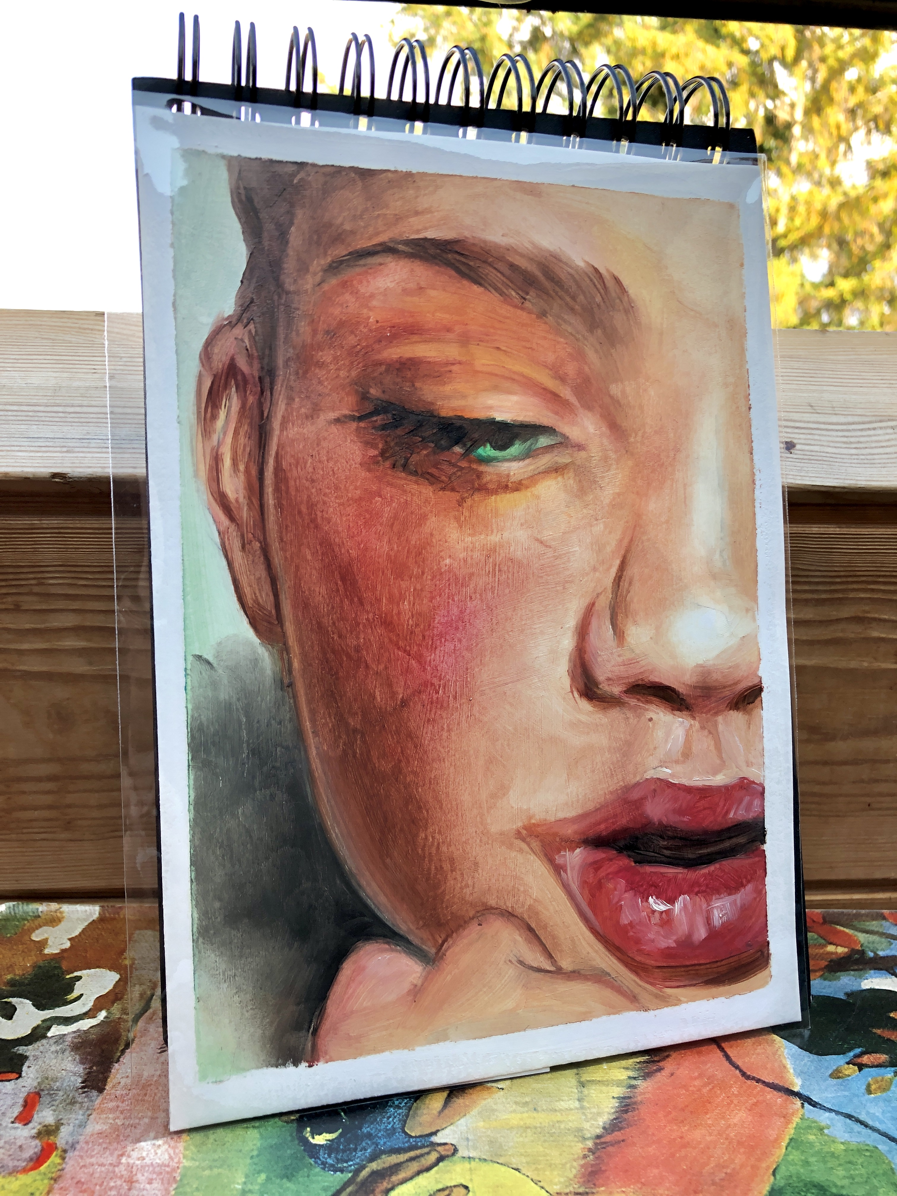 Oil Portrait on Paper