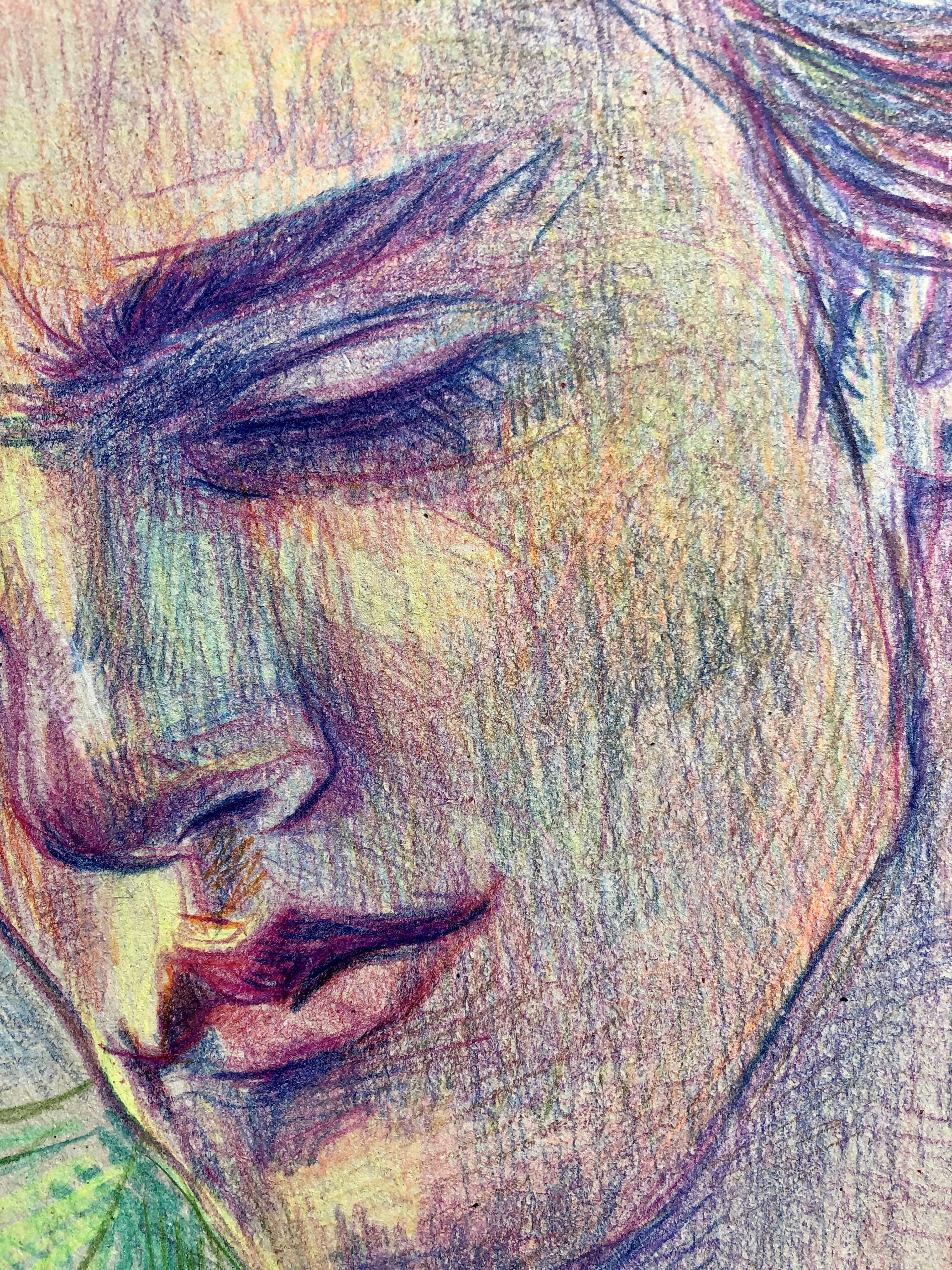 Color Pencil Portrait Drawing