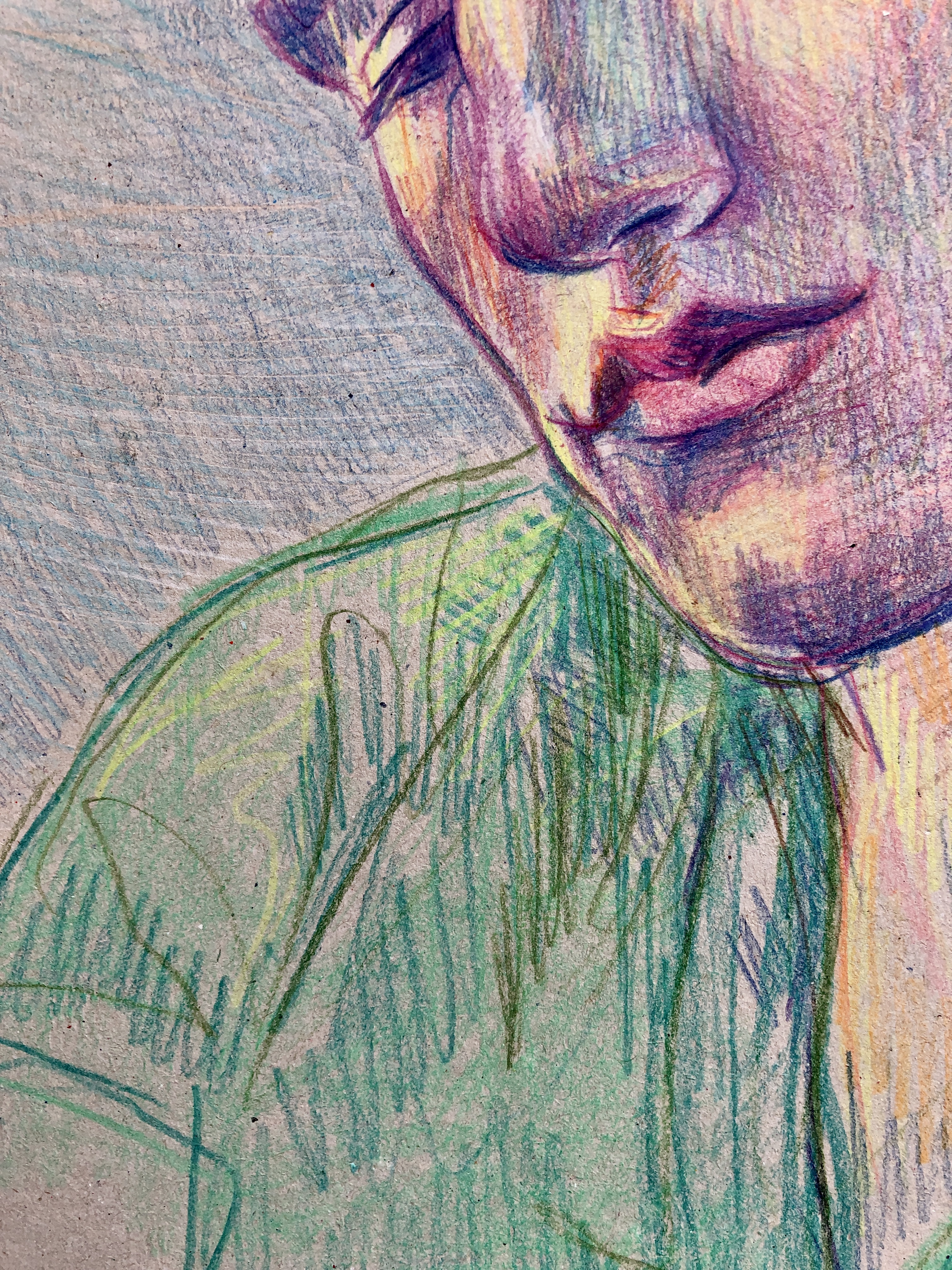 Color Pencil Portrait Drawing