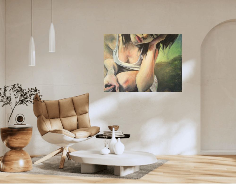 Blue Contemplation - Poster