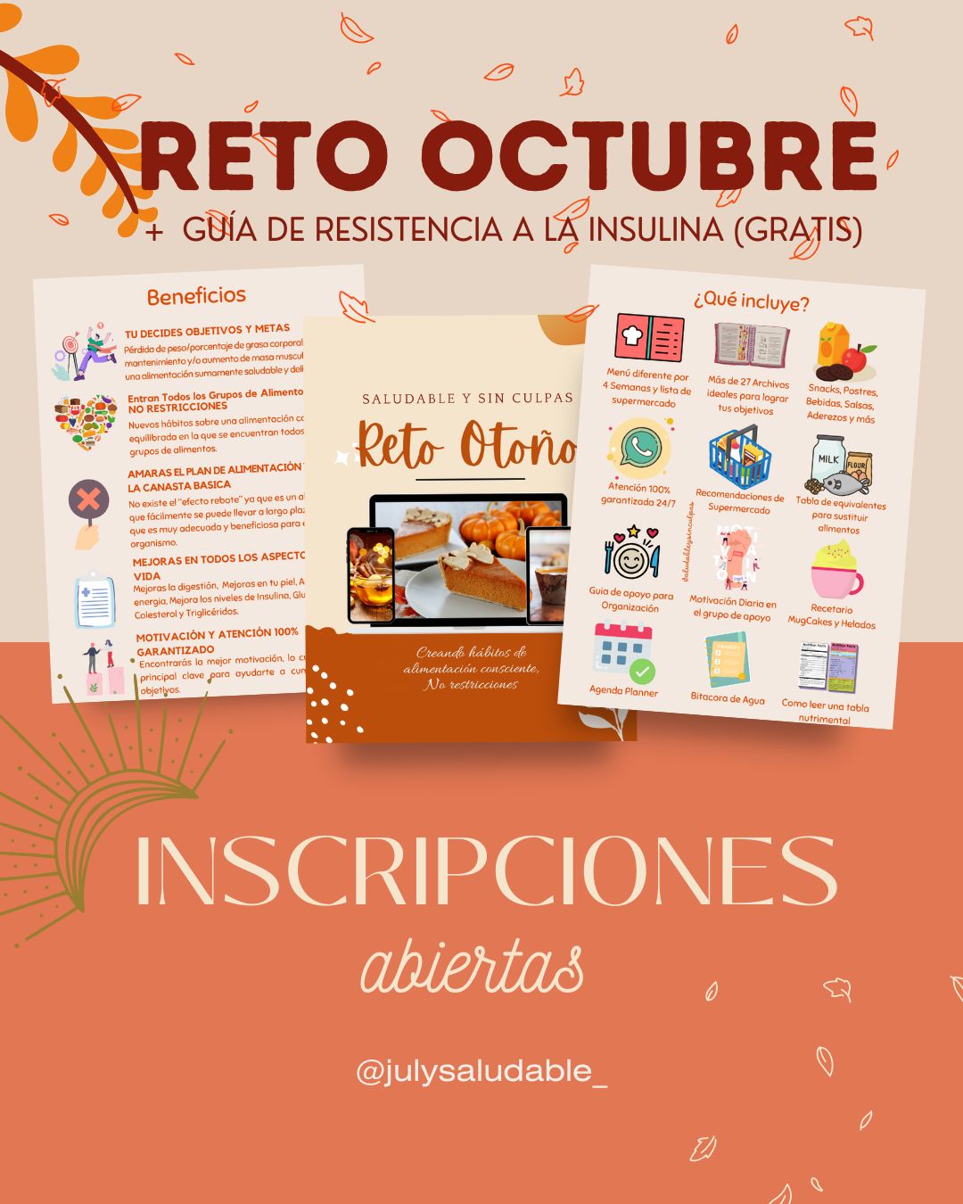 RETO OCTUBRE + GUÍA DE RESISTENCIA A LA INSULINA (GRATIS)