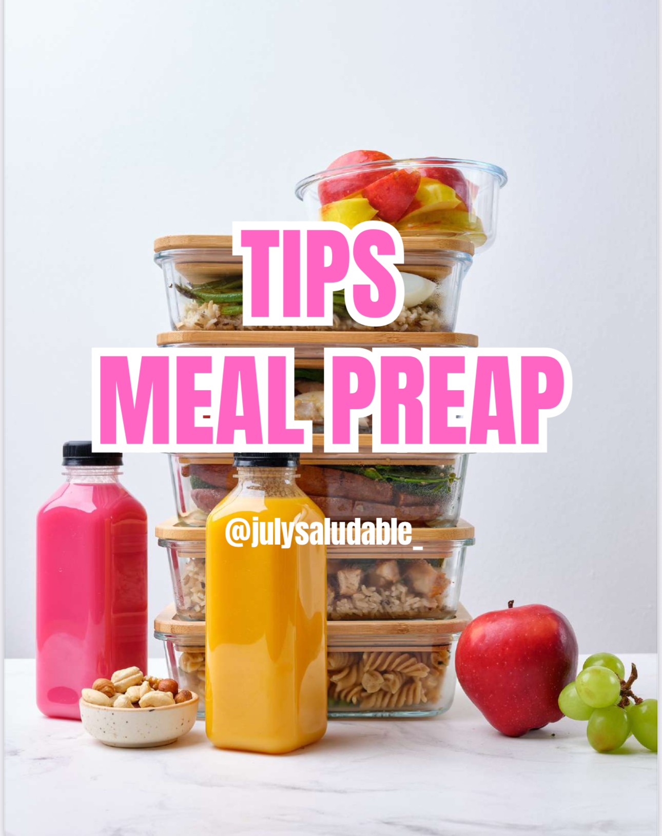 Organiza, Cocina y Disfruta: Meal Prep para tu mejor versión