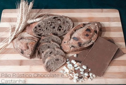 PÃO RUSTICO CHOCOLATE E CASTANHA DO PARÁ 