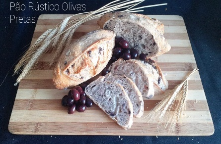 PÃO RUSTICO OLIVAS PRETAS