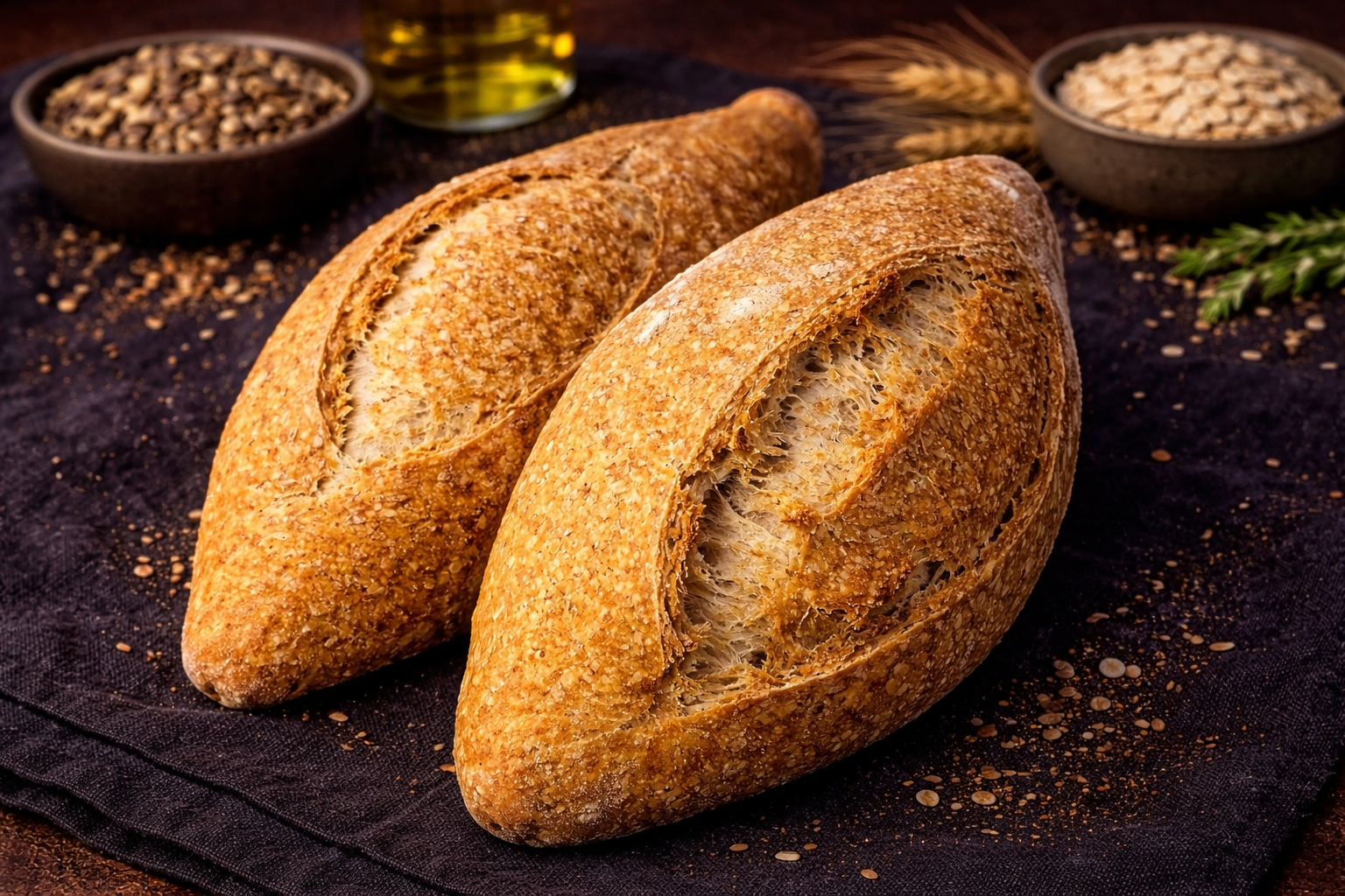 PÃO RUSTICO 100% INTEGRAL