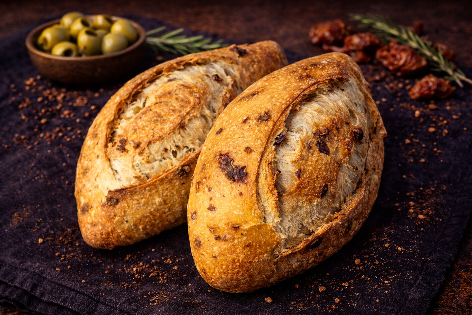 PÃO RUSTICO TOMATE SECO