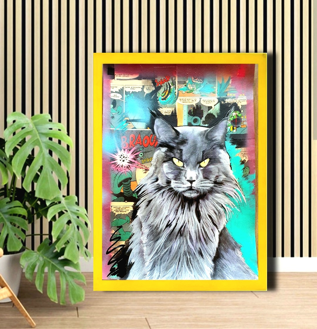 Maine Coon 40 x  30 cm