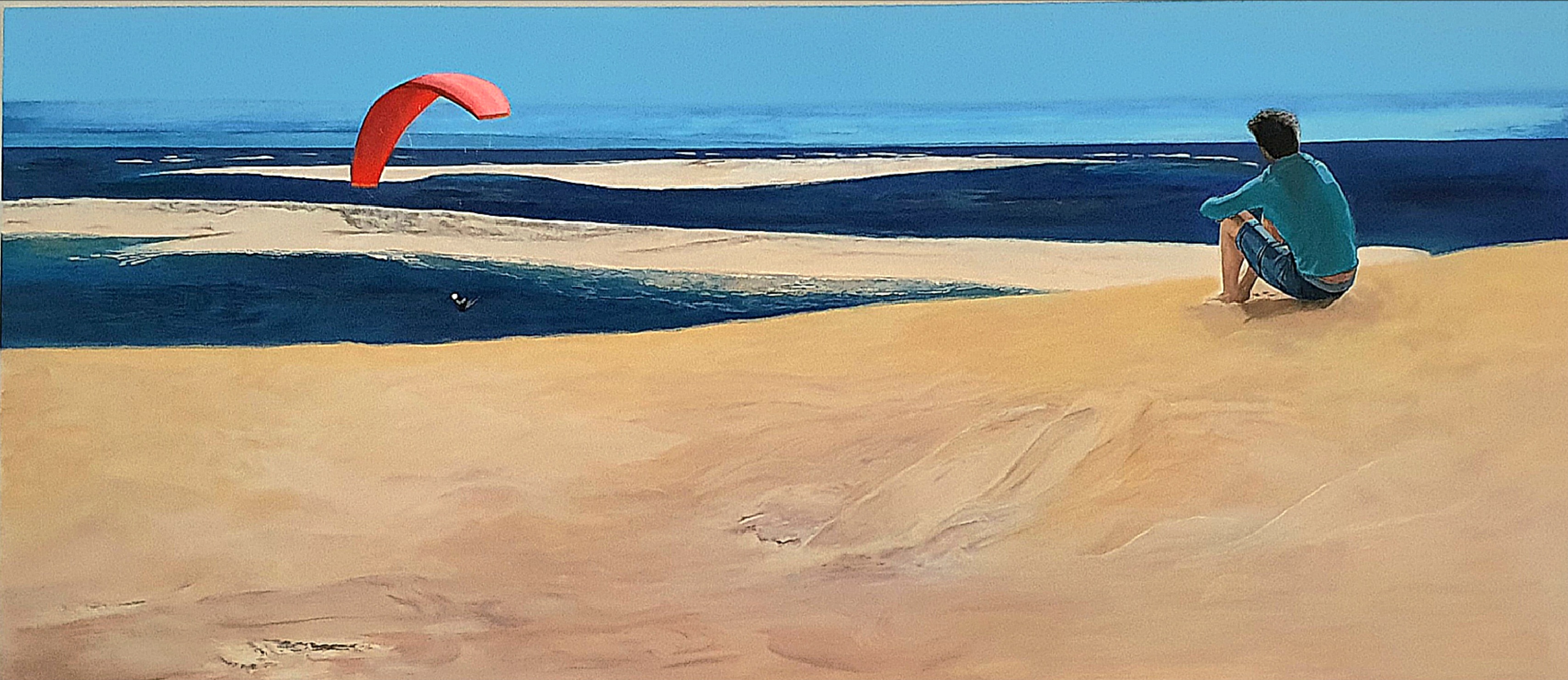 ENTRE CIEL & MER          160 cm x 70 cm