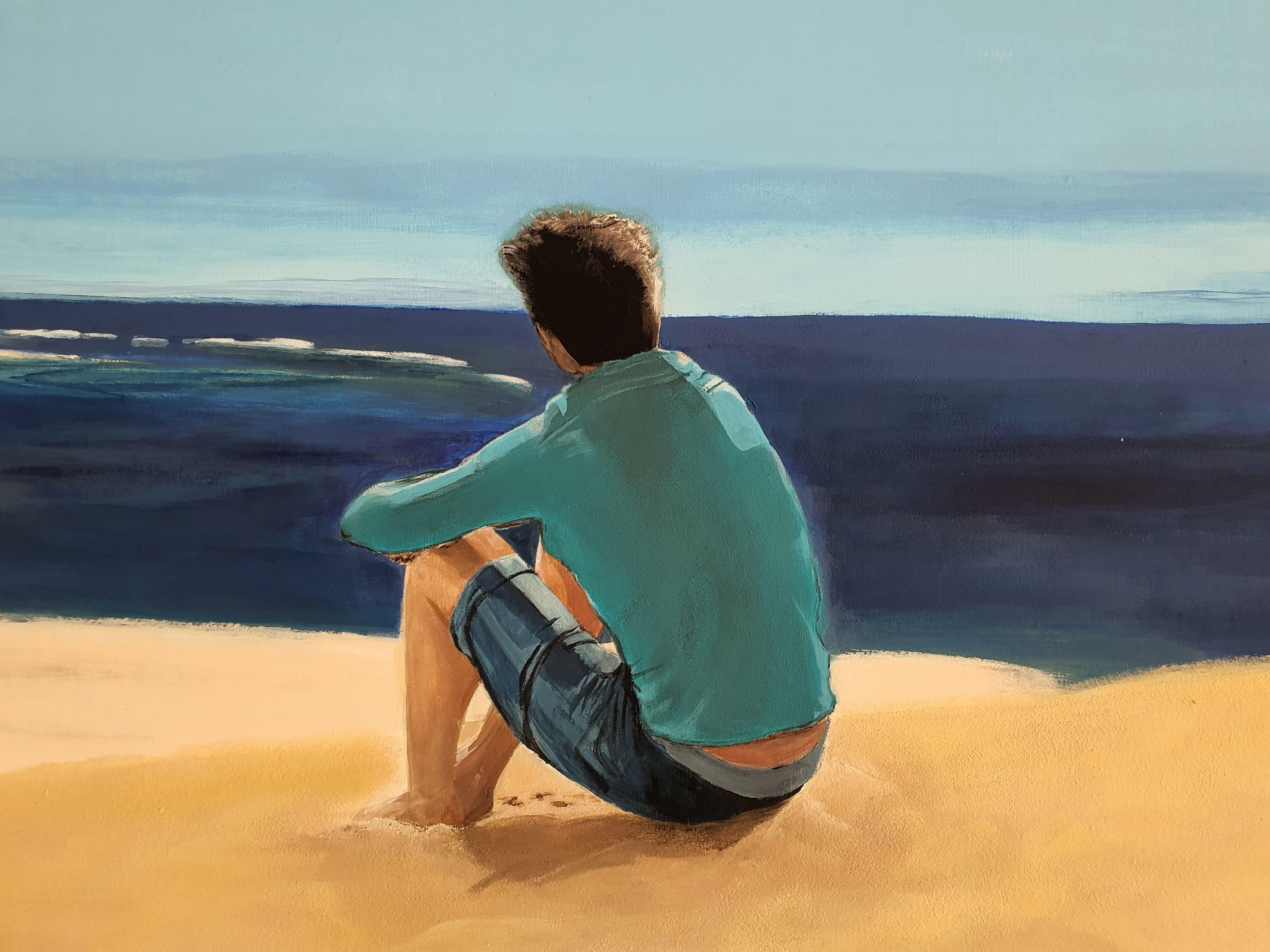 ENTRE CIEL & MER          160 cm x 70 cm